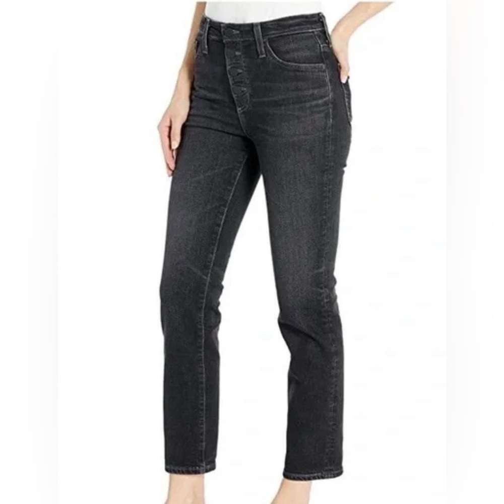 AG The Isabelle High Rise Button-Up Straight Crop Jeans | 5 Yrs Reserve | 26